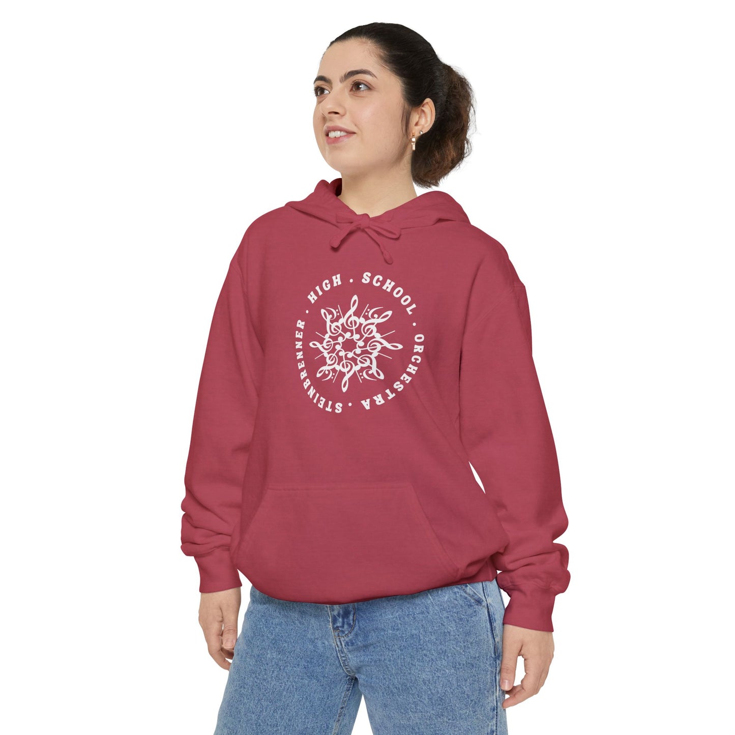 Steinbrenner High School Orchestra Holiday Unisex Garment-Dyed Hoodie