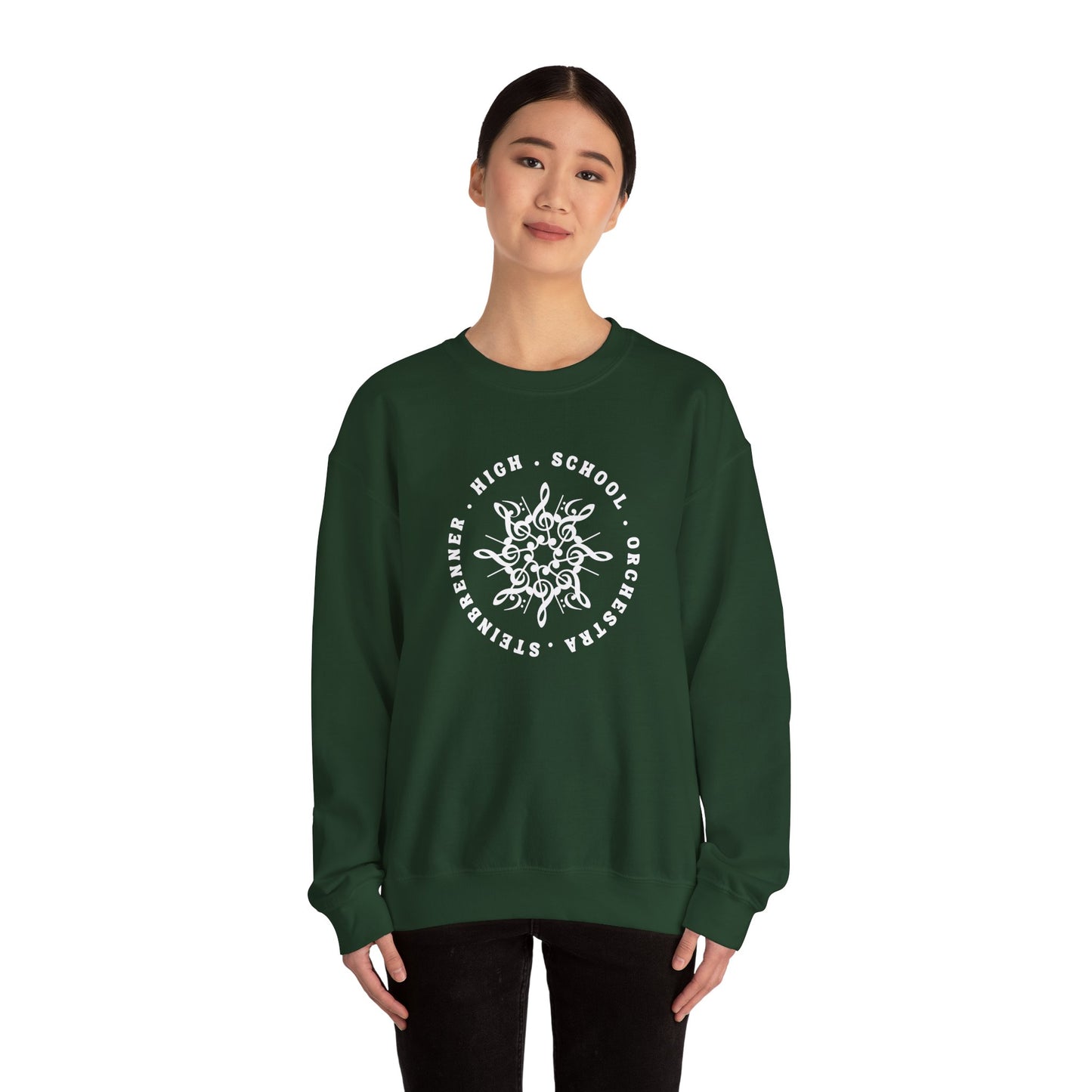 Steinbrenner High School Orchestra Holiday Unisex Heavy Blend™ Crewneck Sweatshirt