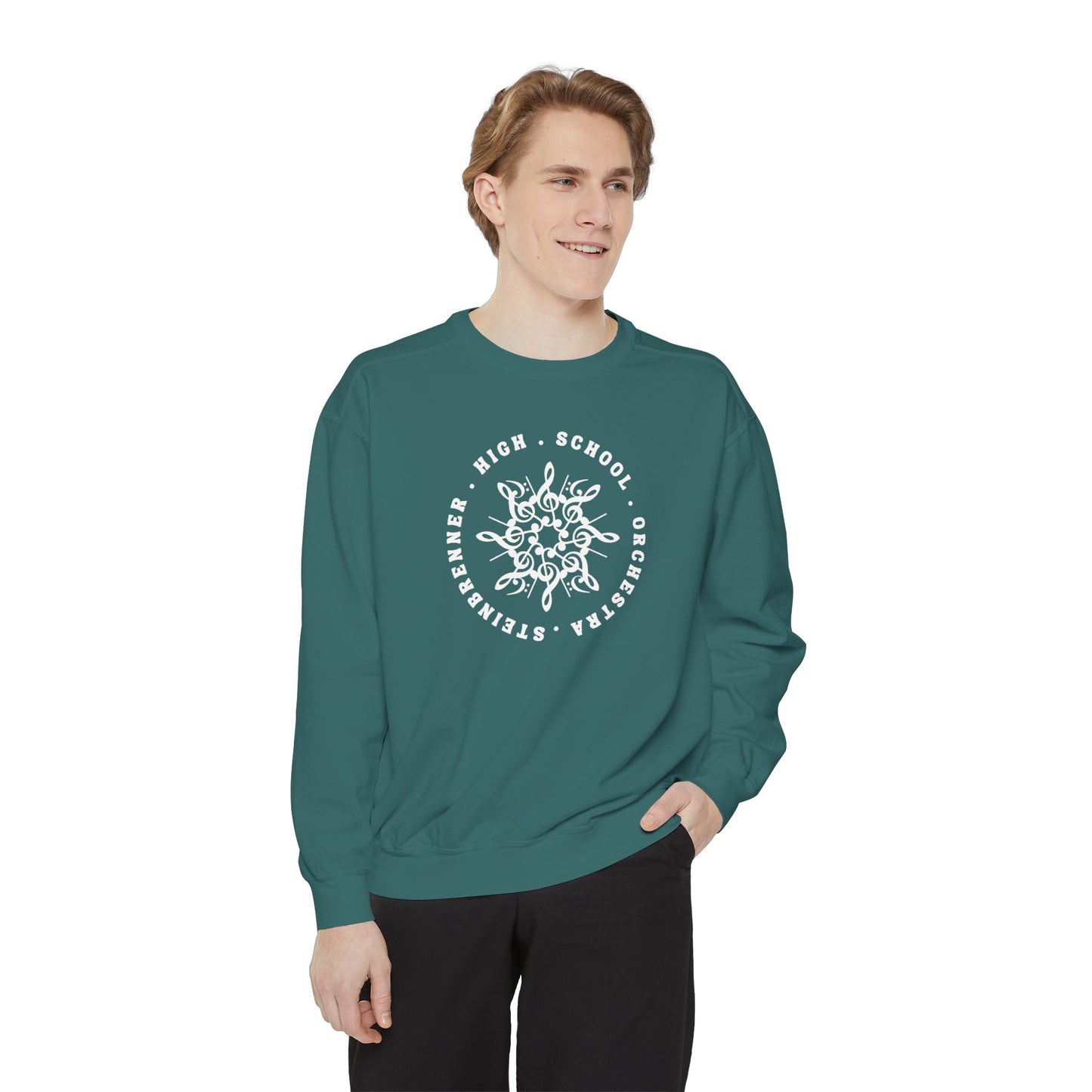 Steinbrenner High School Orchestra Holiday Unisex Garment-Dyed Sweatshirt