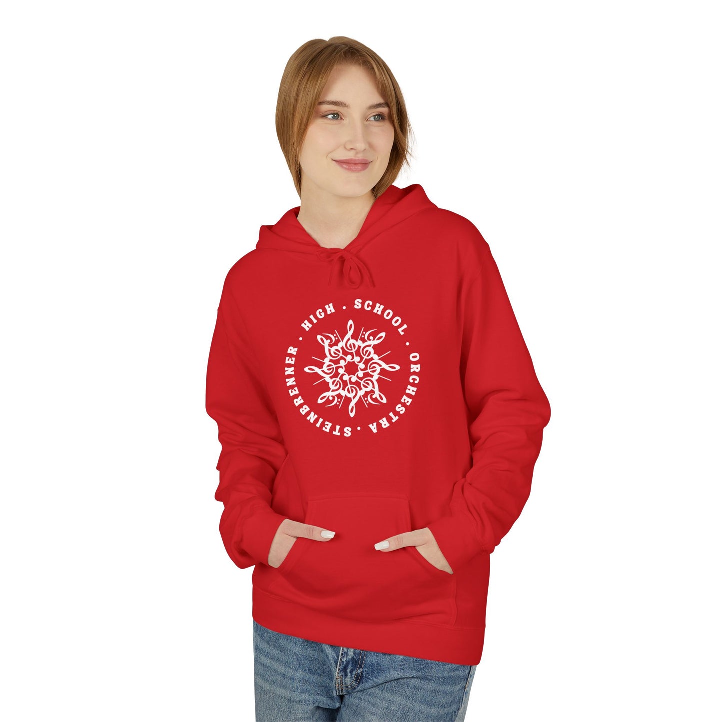 Steinbrenner High School Orchestra Holiday Unisex Midweight Softstyle Fleece Hoodie